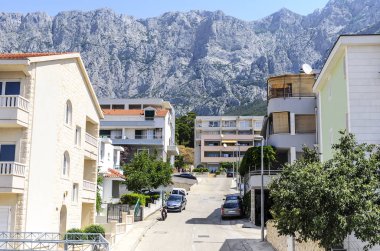 Bir Makarska Sokağı. Hırvatistan.