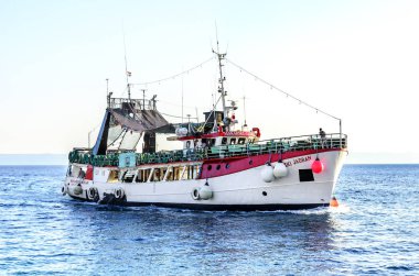 Gezi gemisiyle bağlantı noktası Makarska, Hırvatistan.