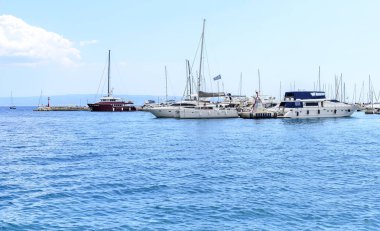 Yatlar liman Split Hırvatistan.