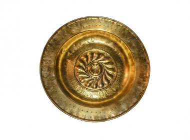 Antika bakır plaka.