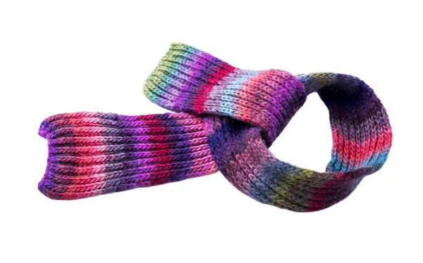 Многоцветный зимний шарф . — стоковое фото