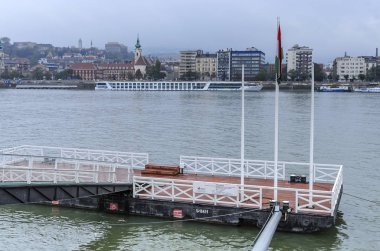 Budapeşte'de Tuna gemiler için yatak.