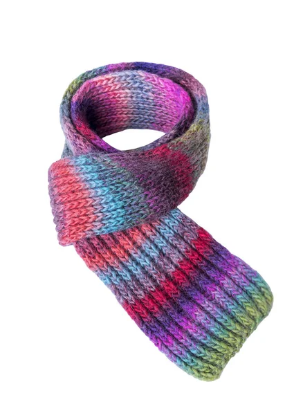 Многоцветный зимний шарф . — стоковое фото