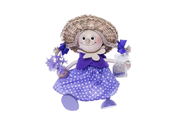 Lavender puppets. Isolated on white background. — Stock Photo, Image