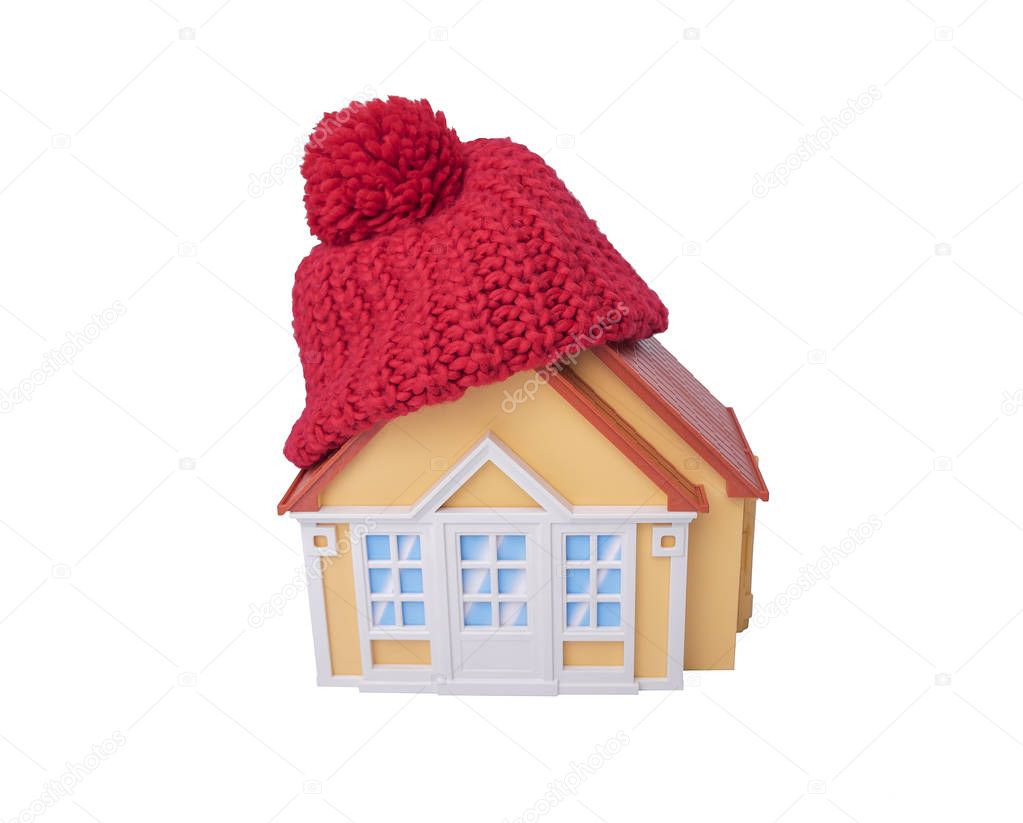 House is wrapped in a scarf.