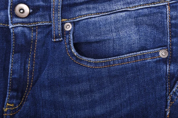 Horní část kapsy džíny. — Stock fotografie