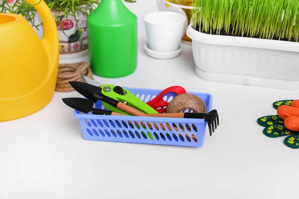 Tools for the transplantation of flowers. — Stock Photo, Image