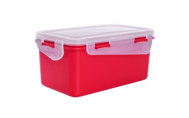 Kapaklı plastik kap.