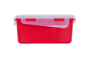 Kapaklı plastik kap.