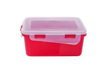 Kapaklı plastik kap.