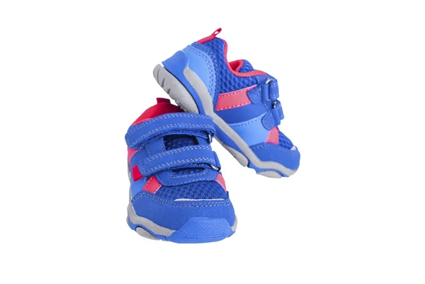 Baby sneakers närbild. — Stockfoto