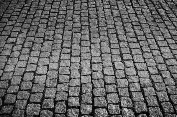 Brick stone street road. — Stock Photo, Image