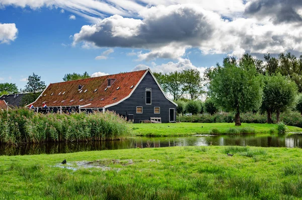 Vista del pueblo de Zaanse Schans s Países Bajos . — Foto de Stock