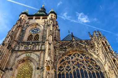 Prag 'daki St. Vitus Katedrali. Çek Cumhuriyeti.