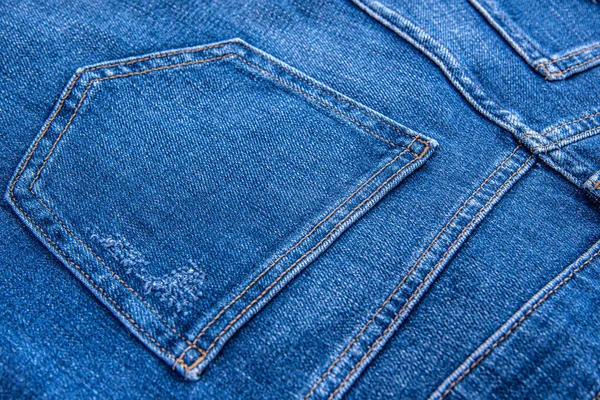 Jeans azul como fundo — Fotografia de Stock