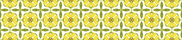 Antique portuguese tiles. Yellow and green Azulejos ceramic. Spanish pottery. Sicily italian majolica. Vintage ethnic background . Mediterranean watercolor seamless wallpaper. Moroccan ornaments