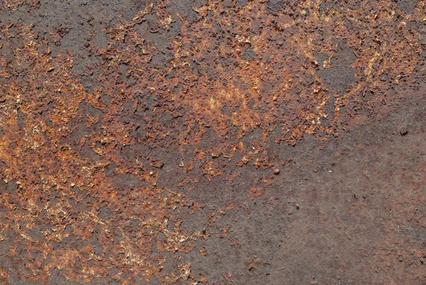 Abstrato corroído colorido metal enferrujado fundo, textura de metal enferrujado — Fotografia de Stock