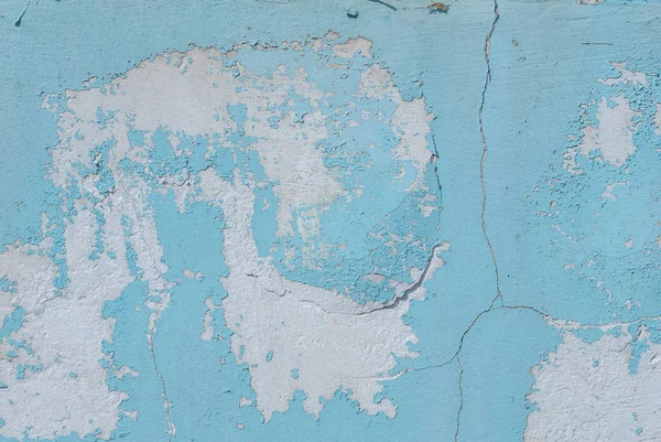 Grietas en la pared de yeso viejo, pintura astillada, estilo de paisaje, fondo de textura — Foto de Stock