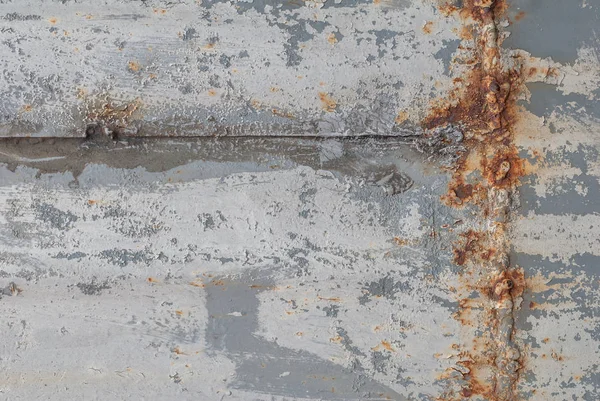Żelazo powierzchnia jest pokryta starej farby, metalowej powierzchni grunge, tekstura tło — Zdjęcie stockowe