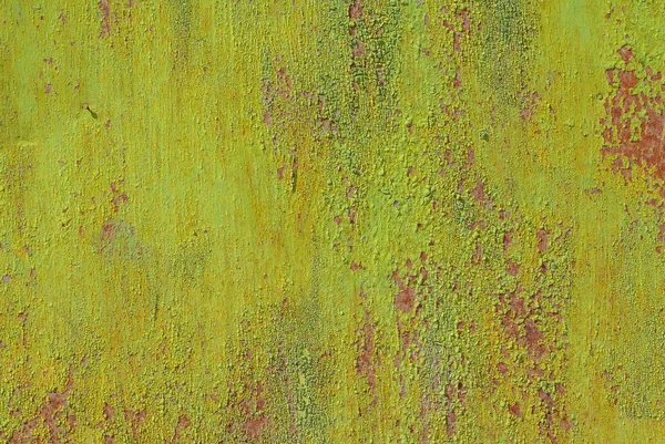 Ytan av rostiga järn med rester av gammal färg, textur bakgrund — Stockfoto