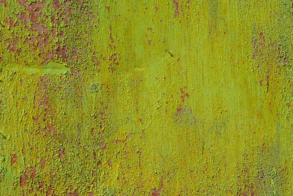 Ytan av rostiga järn med rester av gammal färg, textur bakgrund — Stockfoto
