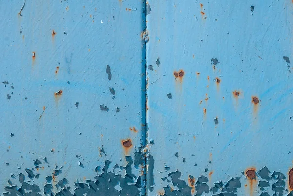 Abgeplatzte Farbe auf Eisenoberfläche, Textur Hintergrund — Stockfoto