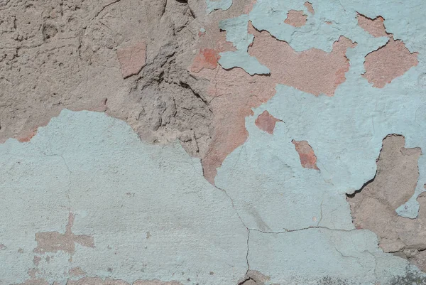 Viejo yeso astillado en la pared de hormigón, textura de fondo — Foto de Stock