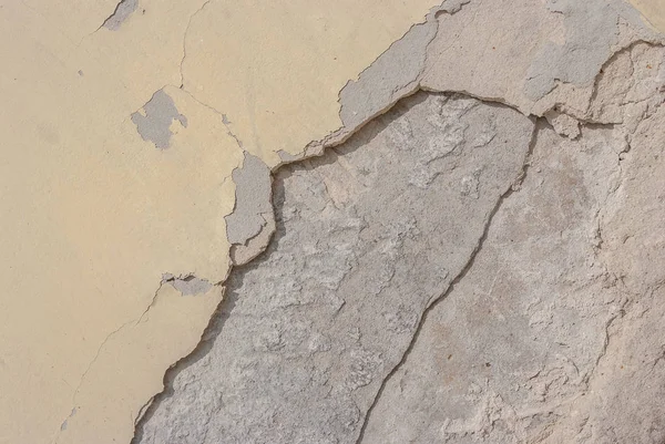 Beton duvar, bej doku, arka plan eski yontma sıva