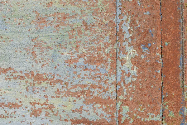 Chipped paint on iron surface, texture background — Stock Photo, Image