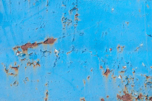 eski boya, yontma boya, mavi doku, arka plan kalıntıları ile paslı demir yüzey