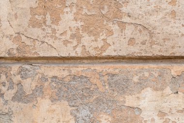 eski sıva duvar, yontma boya, arka plan bej doku çatlaklar