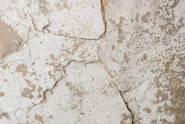 오래 된 부서진된 석고 콘크리트 벽, 회색 텍스처, 배경 — 스톡 사진