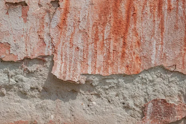 Viejo yeso astillado en la pared de hormigón, textura de fondo — Foto de Stock