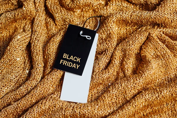 Black Friday Verkauf Tag Hintergrund glänzt funkelt Gold — Stockfoto