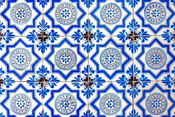 Holland azulejo holandês padrão velho brilhante multicolorido retro pintura ornamento vintage azul branco — Fotografia de Stock