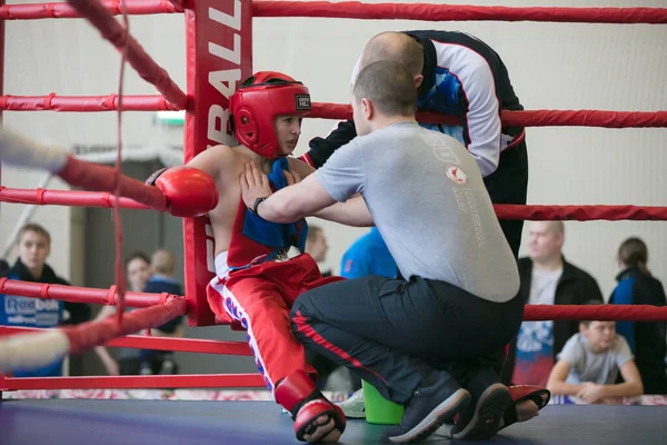 Competição Russa Xvlll Cup Siberia Rússia Krasnoyarsk Fevereiro 2020 Kickboxing — Fotografia de Stock