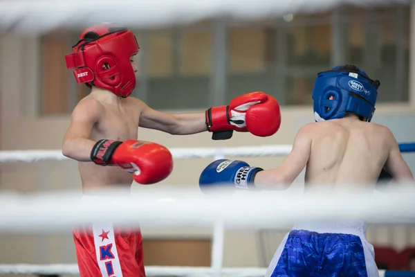 Ogólnorosyjski Konkurs Xvlll Cup Siberia Rosja Krasnojarsk Lutego 2020 Kickboxing — Zdjęcie stockowe