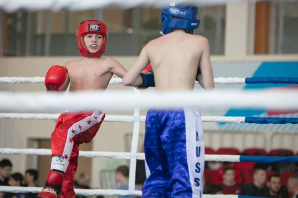 Ogólnorosyjski Konkurs Xvlll Cup Siberia Rosja Krasnojarsk Lutego 2020 Kickboxing — Zdjęcie stockowe