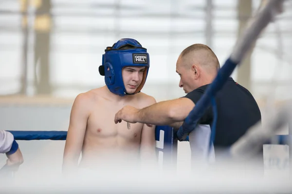 Ogólnorosyjski Konkurs Xvlll Cup Siberia Rosja Krasnojarsk Lutego 2020 Kickboxing — Zdjęcie stockowe