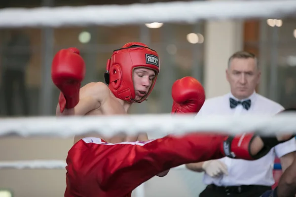 Ogólnorosyjski Konkurs Xvlll Cup Siberia Rosja Krasnojarsk Lutego 2020 Kickboxing — Zdjęcie stockowe