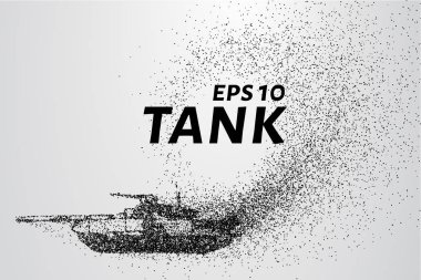 Parçacıklar tank. Tank küçük daire oluşur