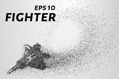 Parçacıkların savaşçısı. Savaşçı silüeti küçük daireler olduğunu.