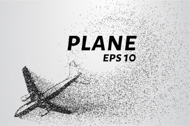 Parçacıklar boyutunda. Yolcu uçağı küçük daire oluşur.