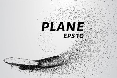 Parçacıklar boyutunda. Yolcu uçağı küçük daire oluşur.