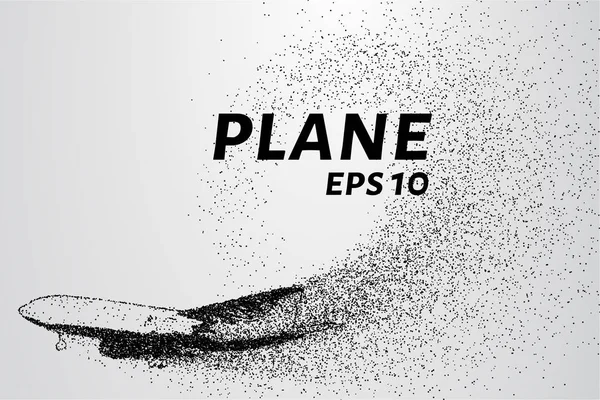 Parçacıklar boyutunda. Yolcu uçağı küçük daire oluşur.