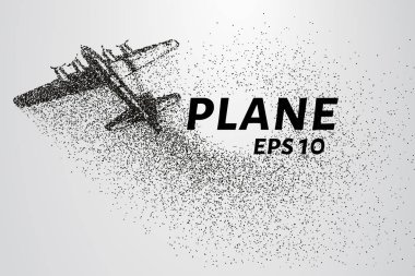 Parçacıklar boyutunda. Yolcu uçağı küçük daire oluşur.