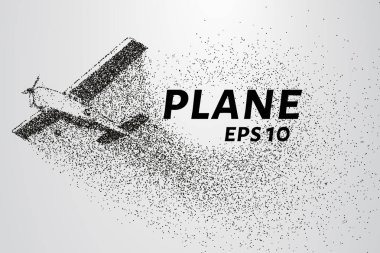 Parçacıklar boyutunda. Yolcu uçağı küçük daire oluşur.