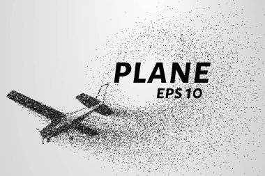 Parçacıklar boyutunda. Yolcu uçağı küçük daire oluşur.