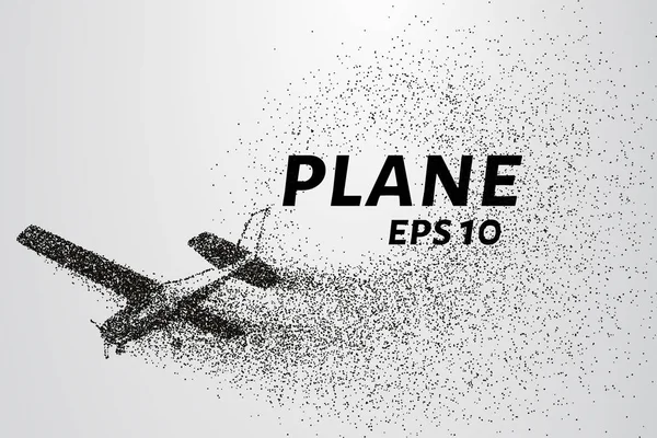 Parçacıklar boyutunda. Yolcu uçağı küçük daire oluşur.