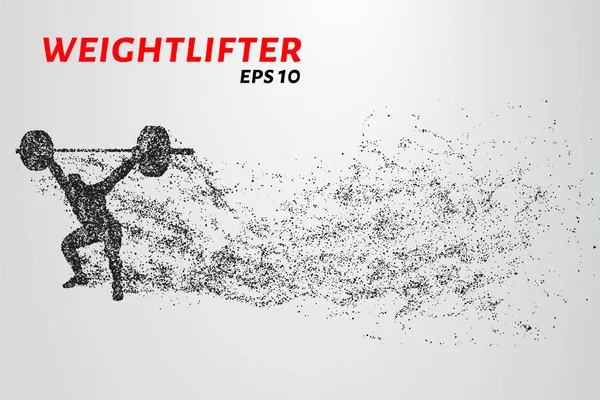 Halter parçacıkların. Atlet koparma barda yükseltir.